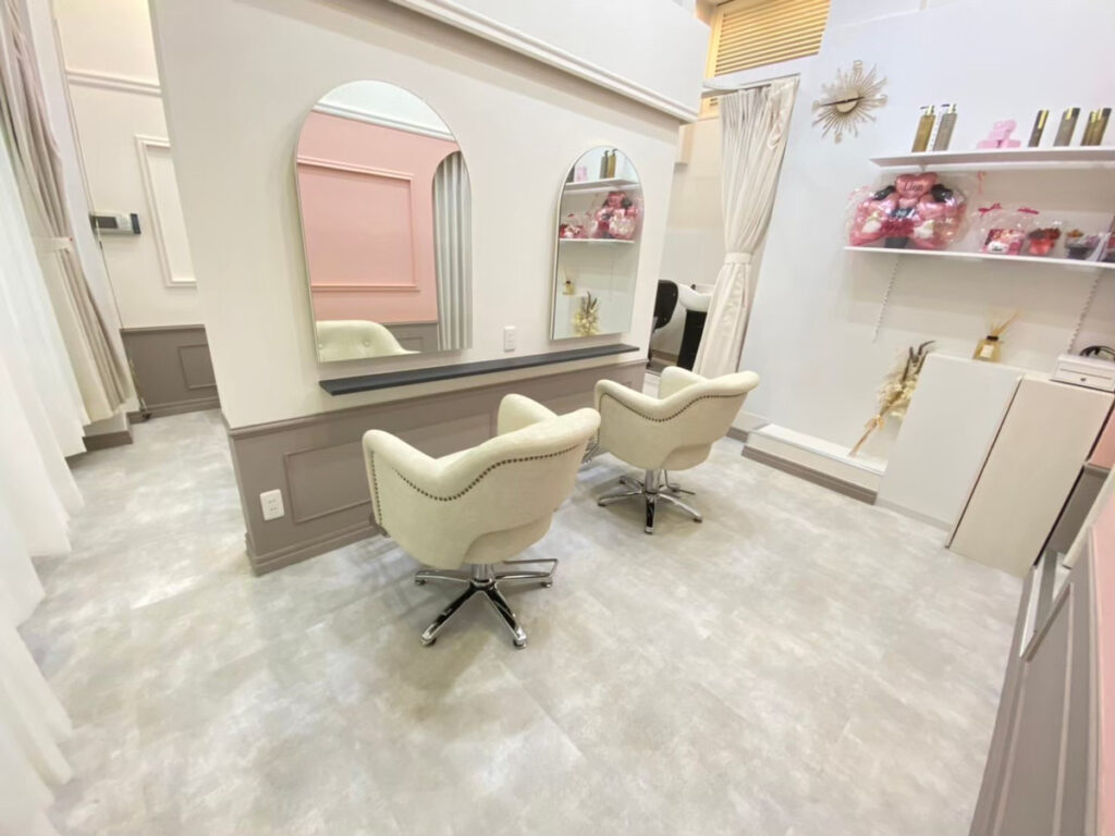 hair salon lien心斎橋店施工事例画像